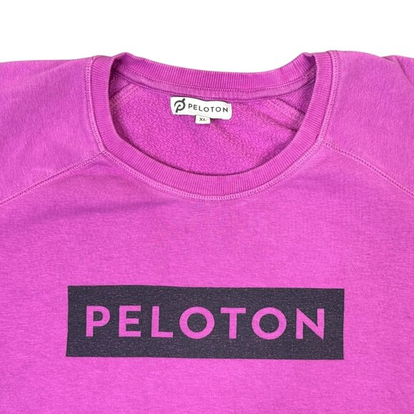 Peloton Sweatshirt Womens XL Pink Pullover Crewneck Top Athletic Workout Gym - Picture 2 of 10